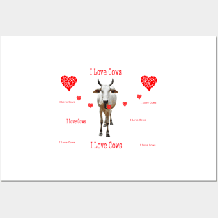 I Love Cows - Cow Speaks Posters and Art